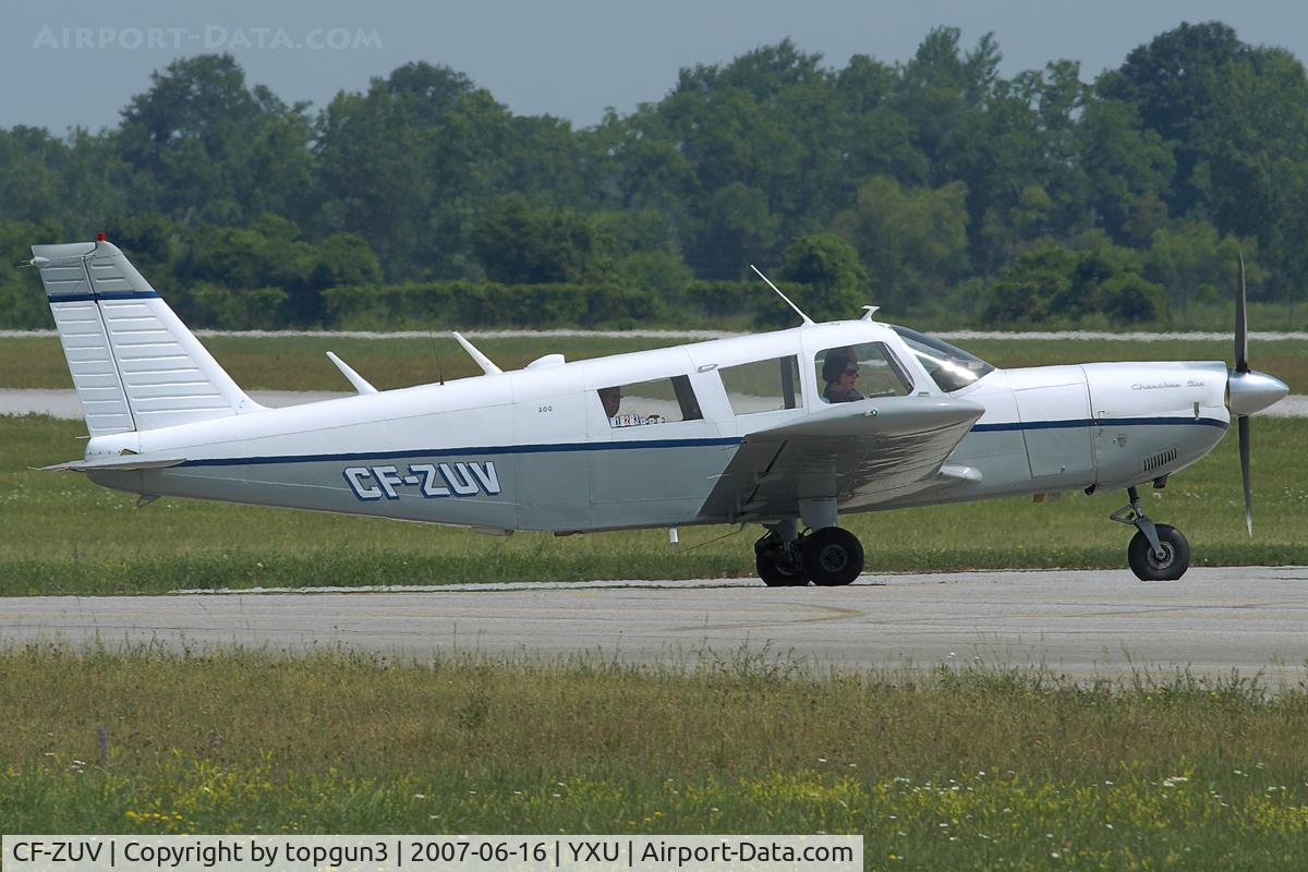 CF-ZUV, 1967 Piper PA-32-300 Cherokee Six C/N 32-40193, Turning onto Alpha from Golf.