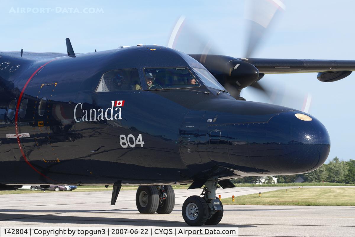 142804, 1987 De Havilland Canada CT-142 Dash 8 (DHC-8-102) C/N 80, Arrival