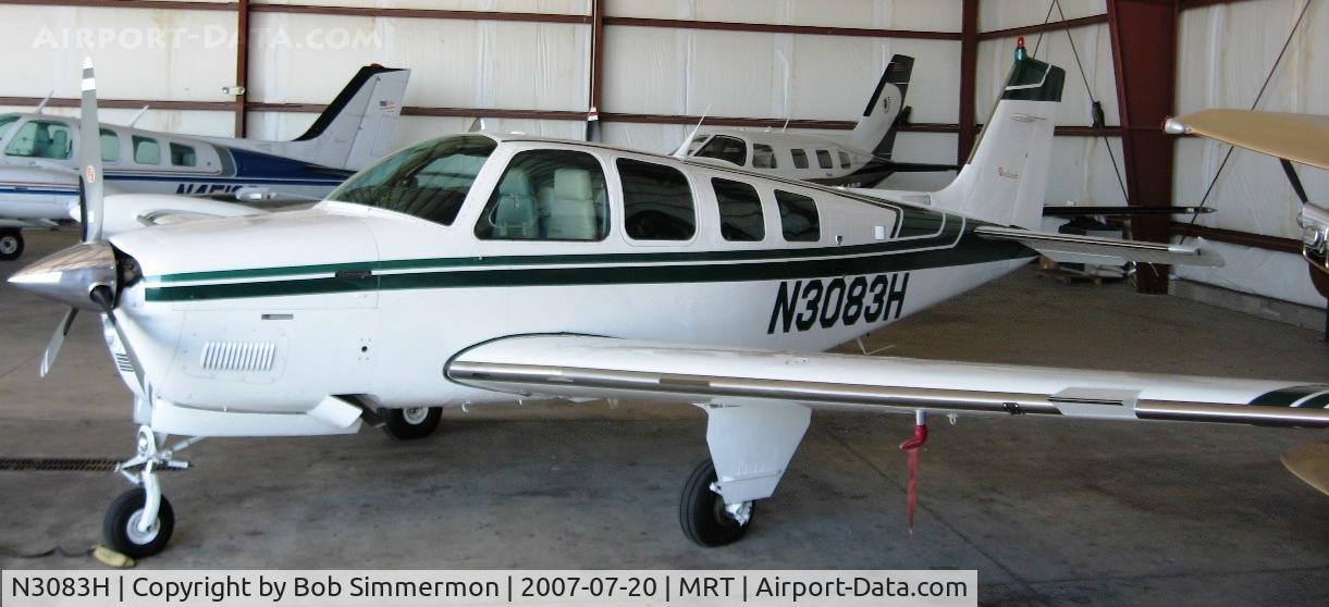 N3083H, 1988 Beech A36 Bonanza 36 C/N E-2425, Marysville, OH