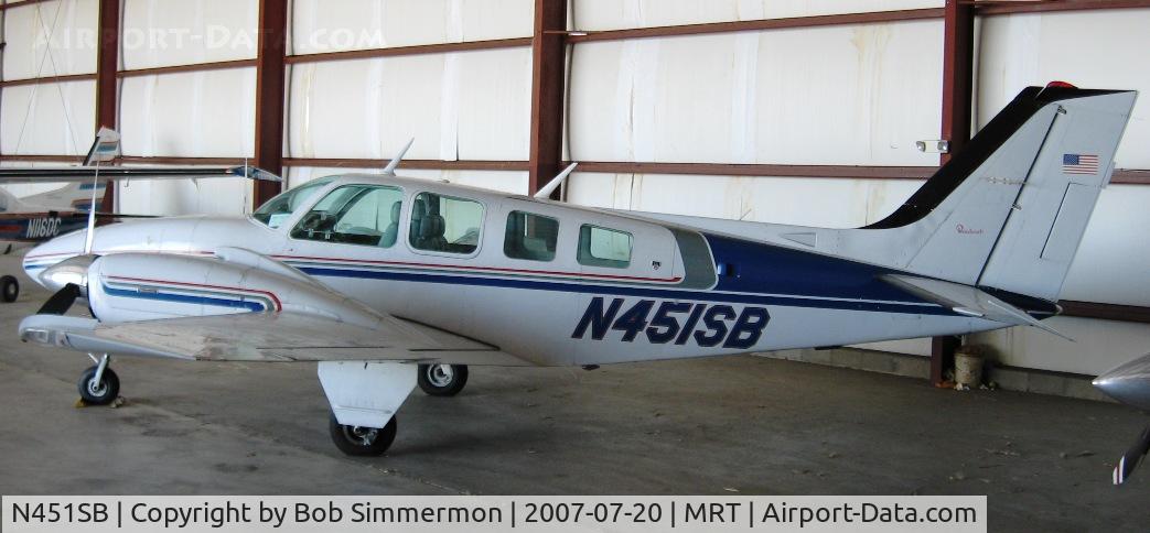 N451SB, 1978 Beech 58 Baron C/N TH-897, Marysville, OH