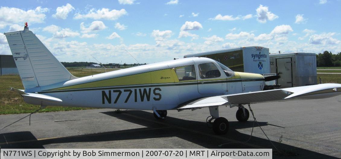N771WS, 1968 Piper PA-28-140 C/N 28-24767, On the ramp at Marysville, OH