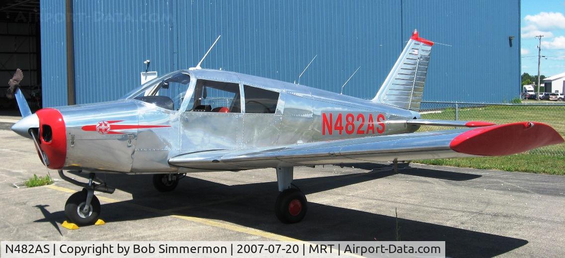 N482AS, 1968 Piper PA-28-140 C/N 28-25252, On the ramp at Marysville, OH
