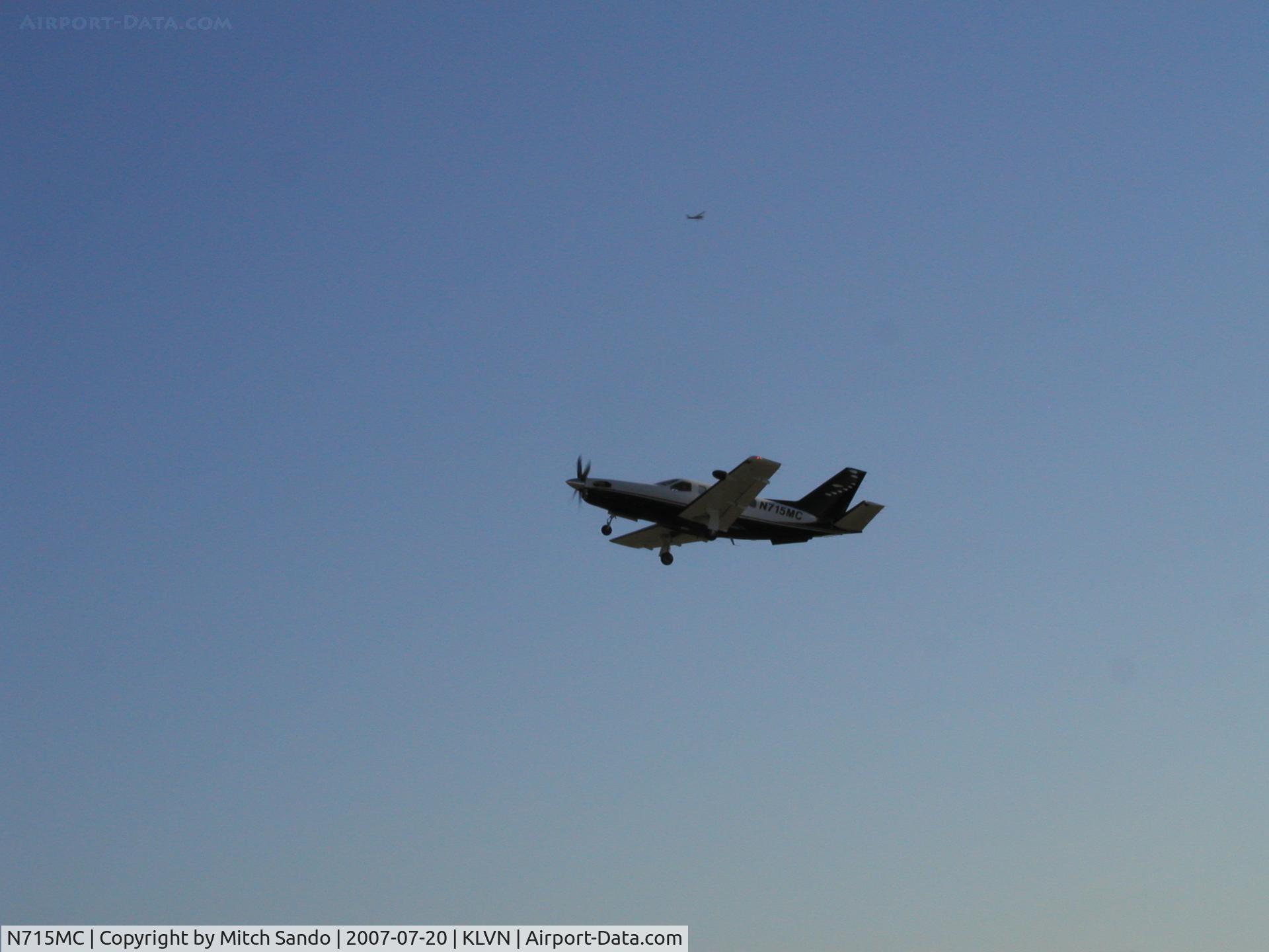 N715MC, 1991 Socata TBM-700 C/N 30, Departing Runway 12.