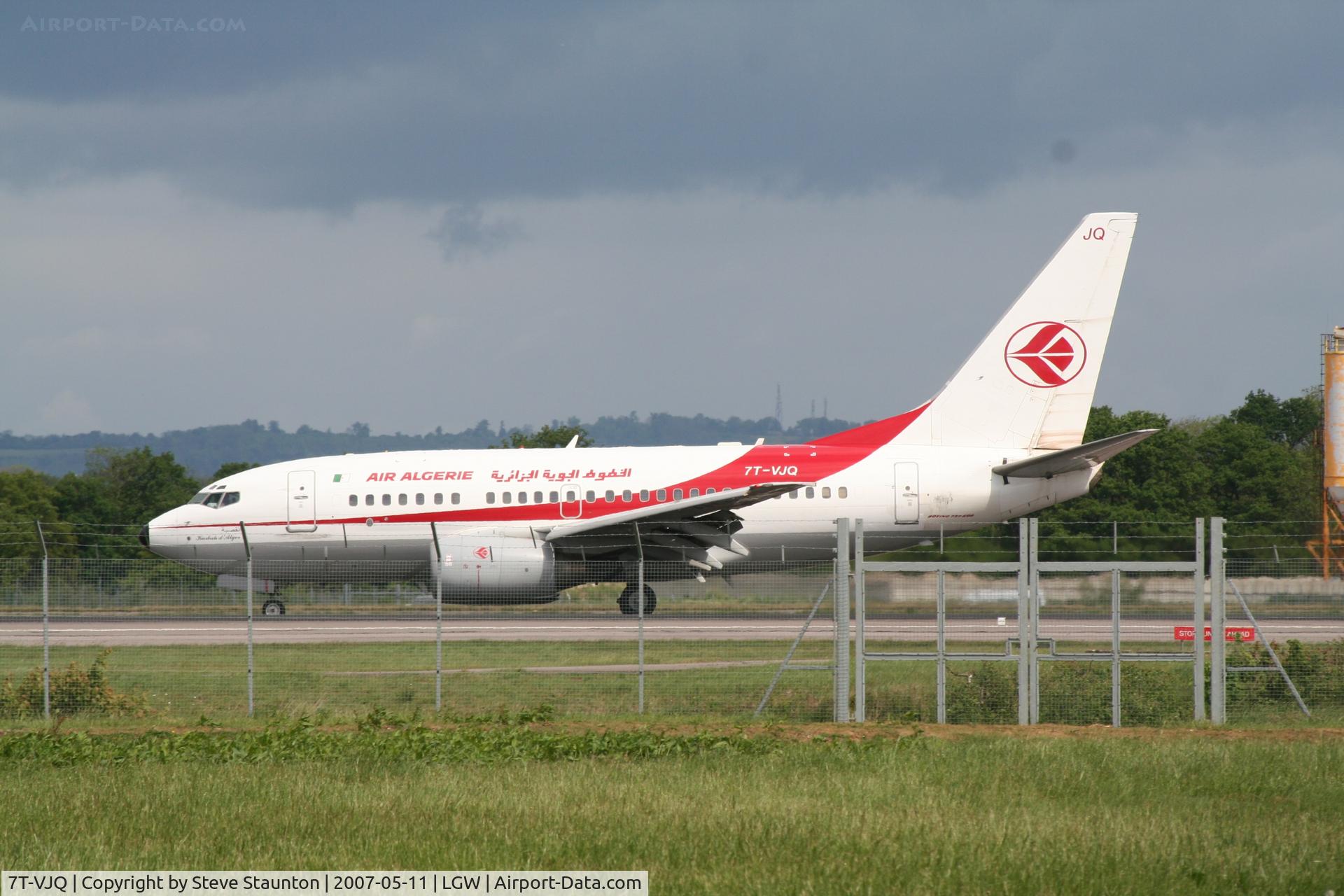 7T-VJQ, 2002 Boeing 737-6D6 C/N 30209, Taken at London Gatwick