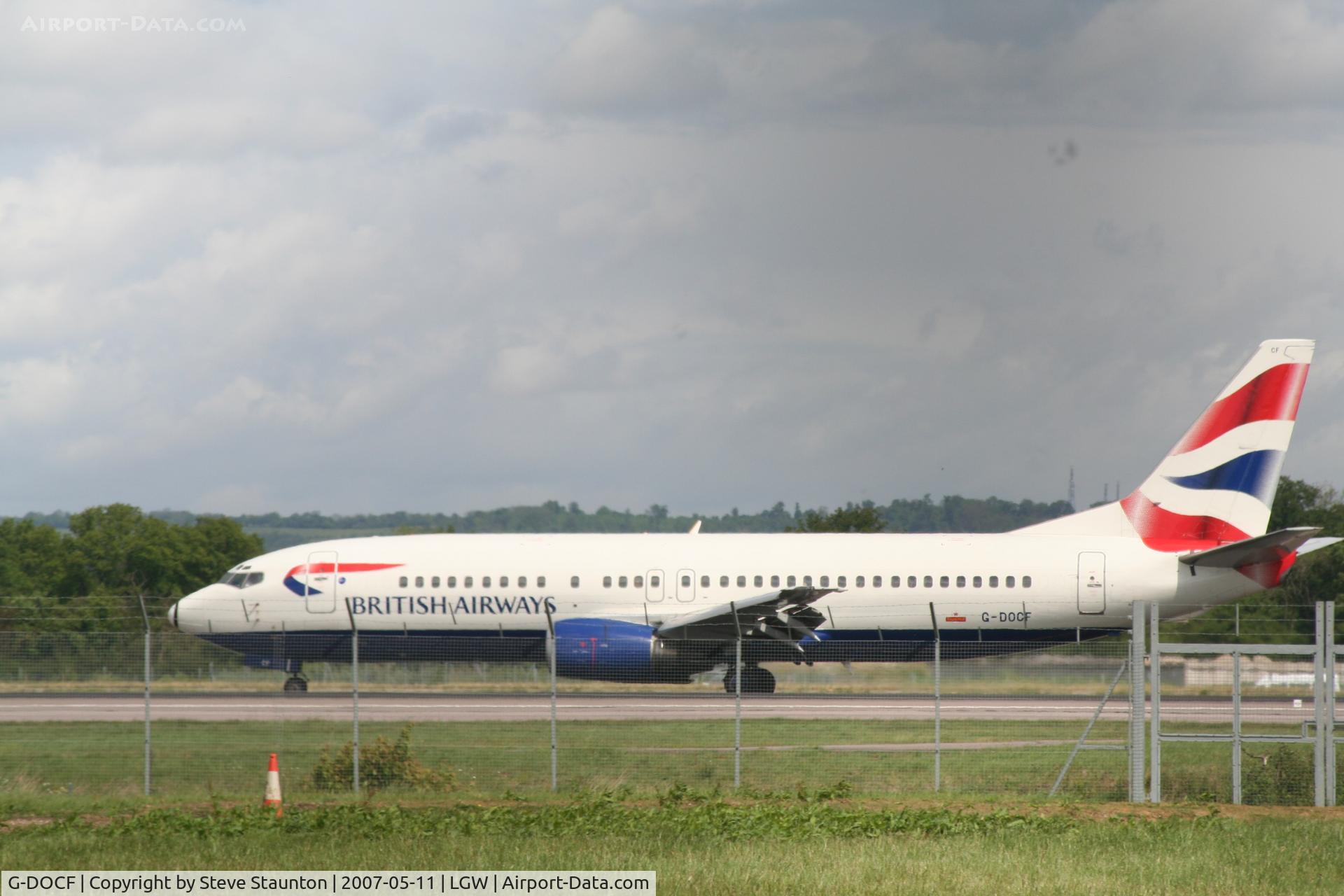G-DOCF, 1991 Boeing 737-436 C/N 25407, Taken at London Gatwick