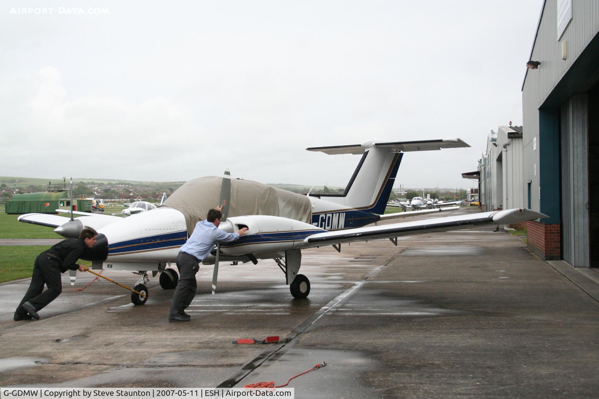 G-GDMW, 1980 Beech 76 Duchess C/N ME-316, Taken on a recent base tour at Shoreham