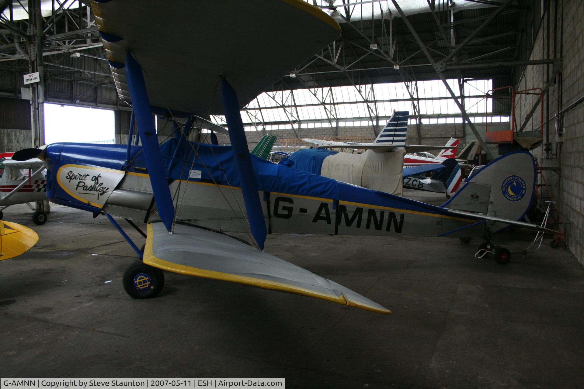 G-AMNN, 1944 De Havilland DH-82A Tiger Moth II C/N 86457, Taken on a recent base tour at Shoreham