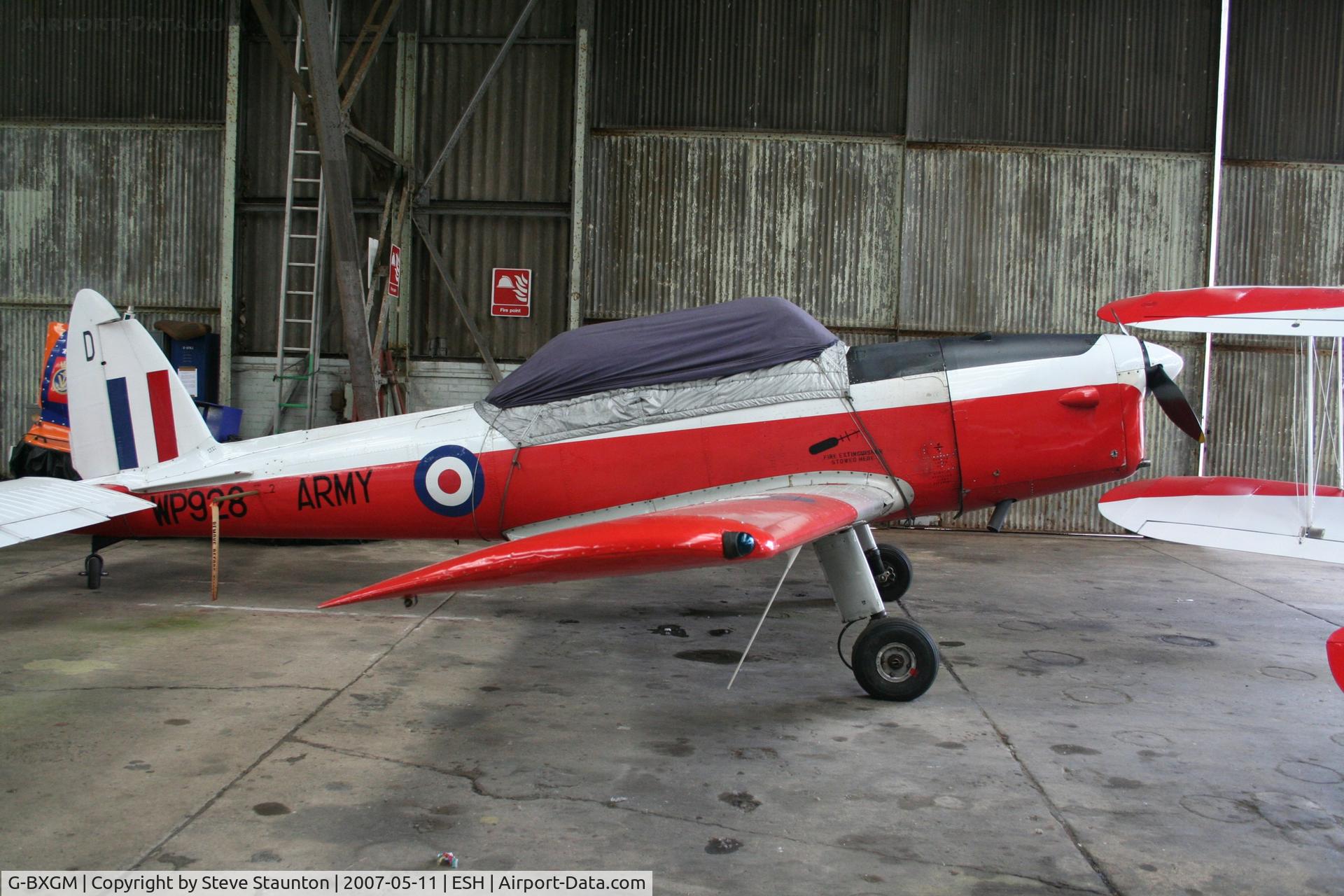 G-BXGM, 1952 De Havilland DHC-1 Chipmunk T.10 C/N C1/0806, Taken on a recent base tour at Shoreham