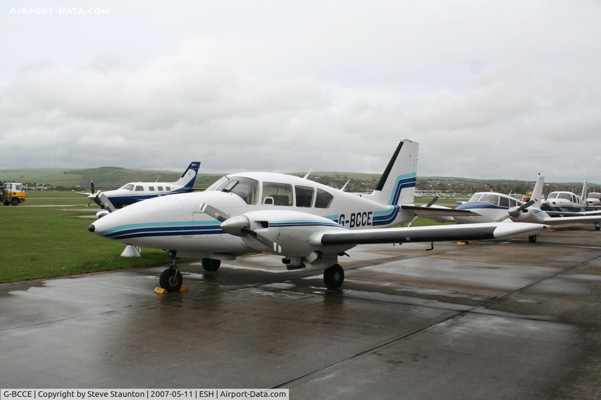 G-BCCE, 1973 Piper PA-23-250 Aztec E C/N 27-7405282, Taken on a recent base tour at Shoreham