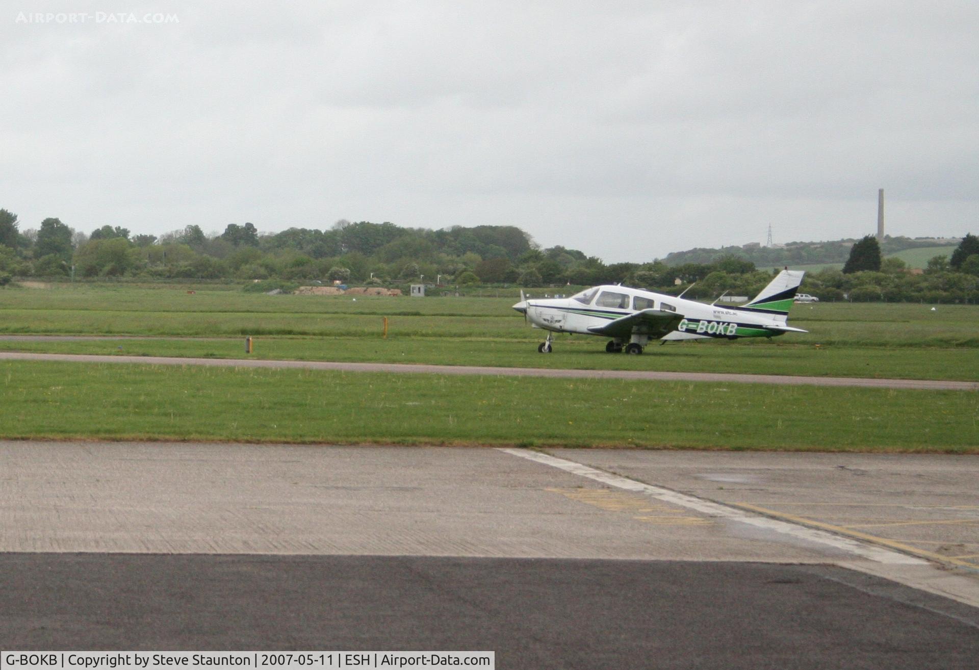 G-BOKB, 1982 Piper PA-28-161 Cherokee Warrior II C/N 28-8216077, Taken on a recent base tour at Shoreham