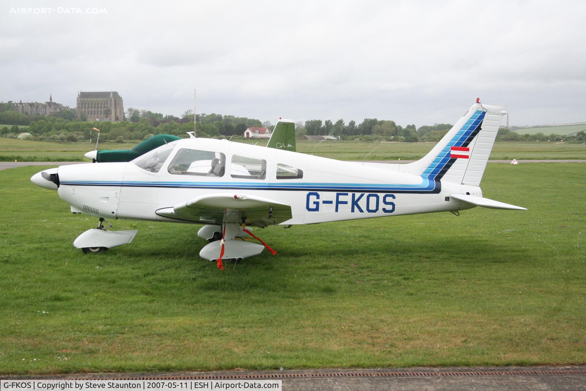 G-FKOS, 1977 Piper PA-28-181 Cherokee Archer II C/N 28-7790591, Taken on a recent base tour at Shoreham