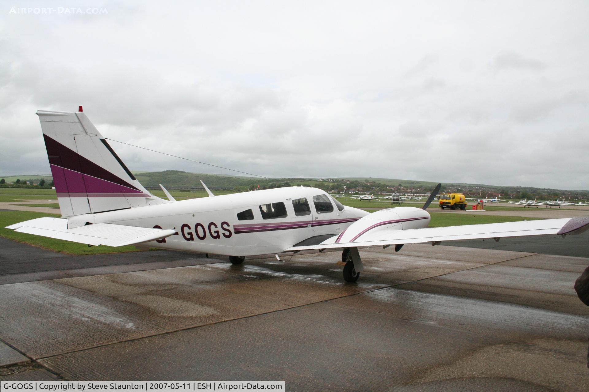 G-GOGS, 1975 Piper PA-34-200T Seneca II C/N 34-7570228, Taken on a recent base tour at Shoreham