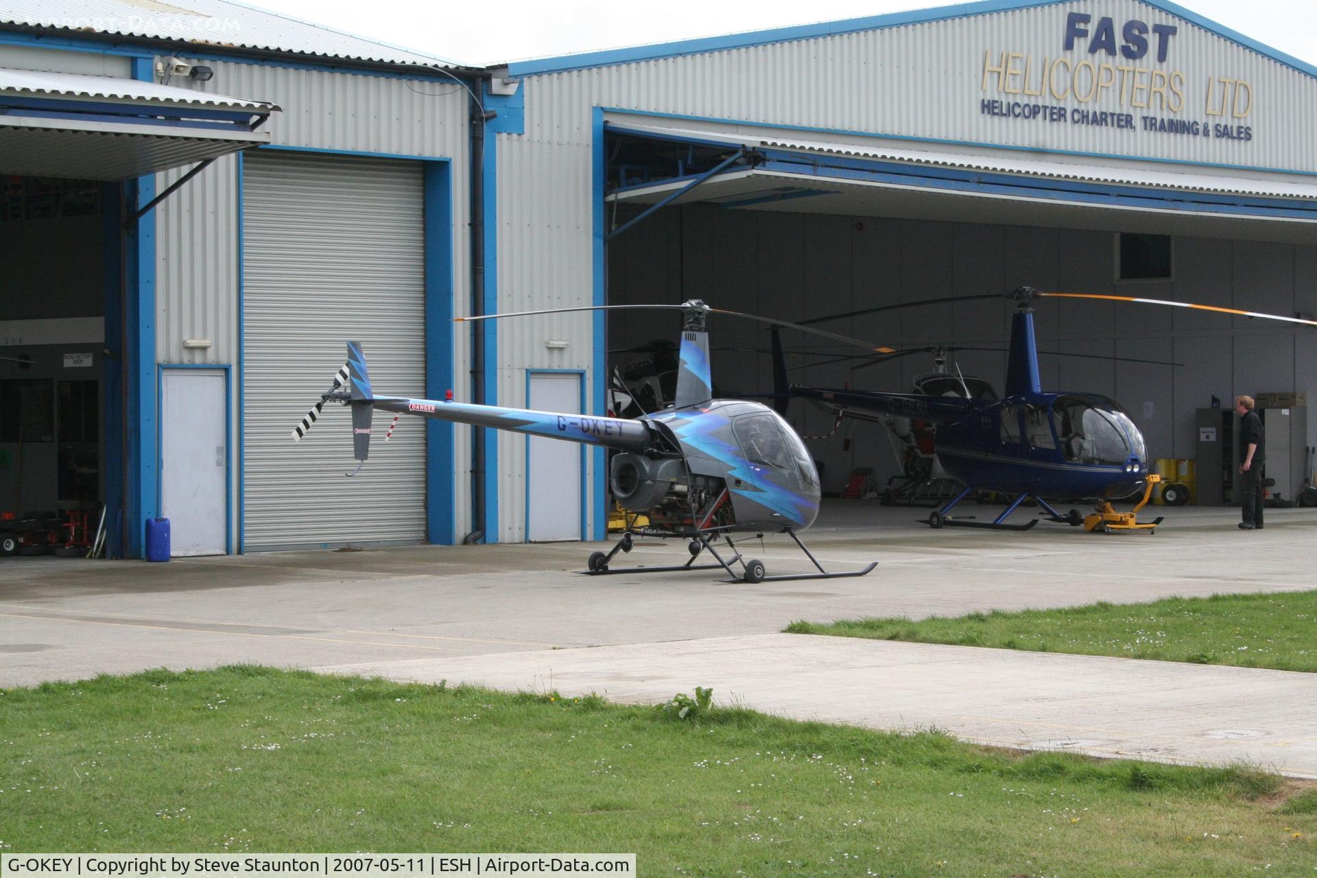 G-OKEY, 1991 Robinson R22 Beta C/N 2004, Taken on a recent base tour at Shoreham