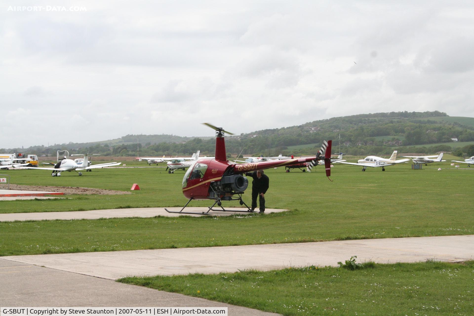 G-SBUT, 1997 Robinson R22 Beta C/N 2739, Taken on a recent base tour at Shoreham