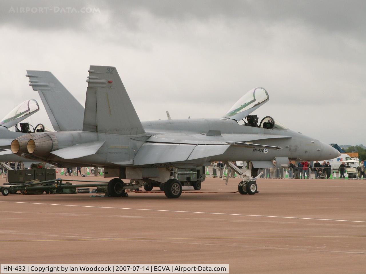 HN-432, McDonnell Douglas F-18C Hornet C/N 1437, McDonnell-Douglas F-18C/Finnish AF/RIAT Fairford