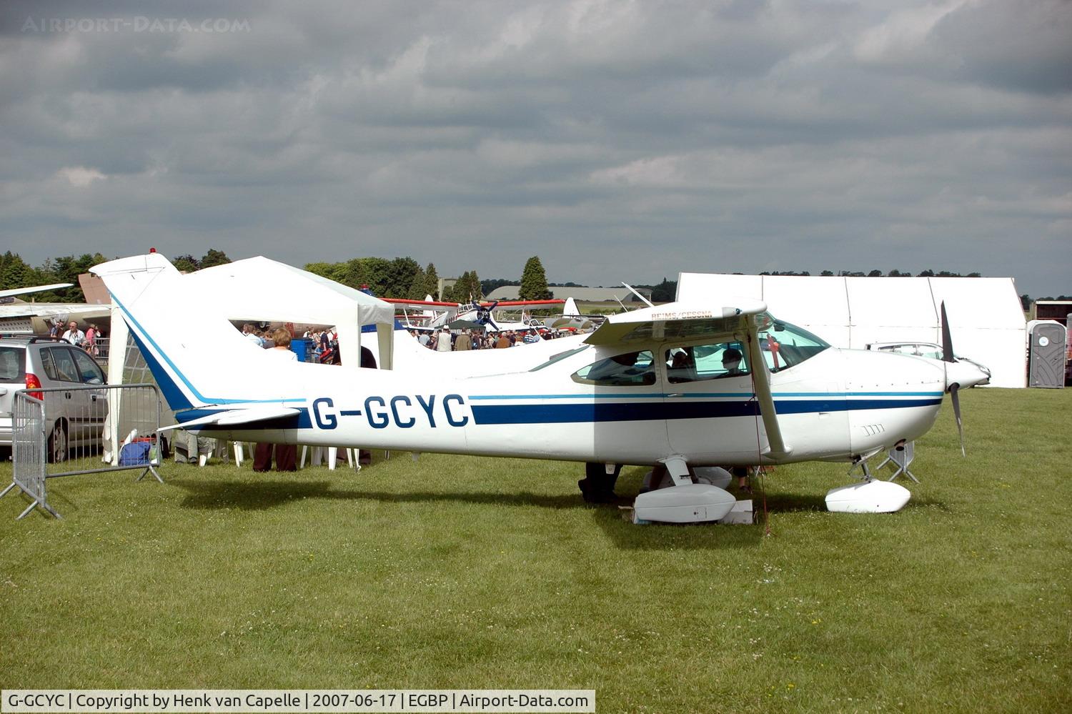 G-GCYC, 1980 Reims F182Q Skylane C/N 0157, Parked at Kemble airfield