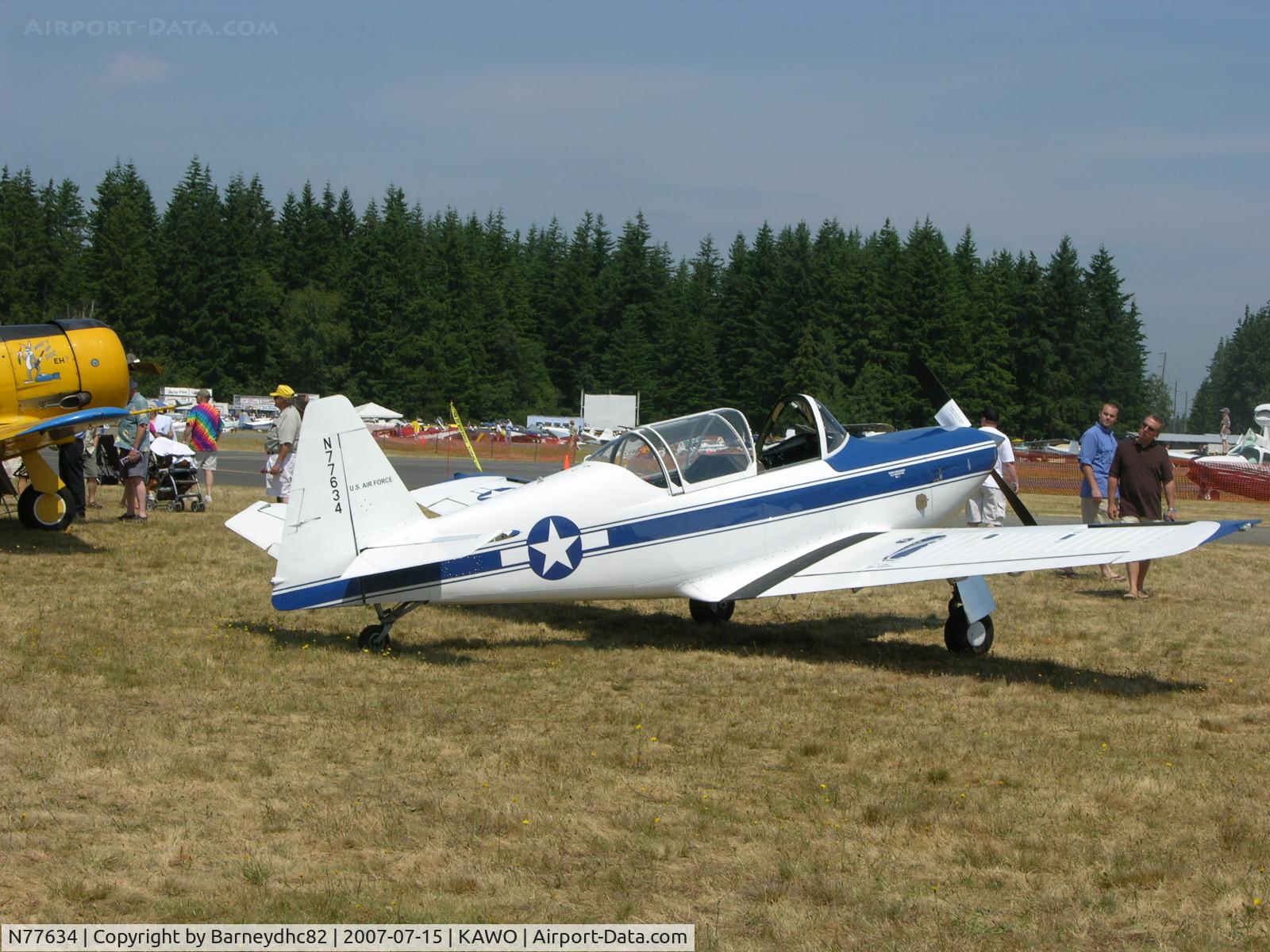 N77634, 1948 Temco TE-1A C/N 6001, Originally a Temco contender lost out to Beech T-34