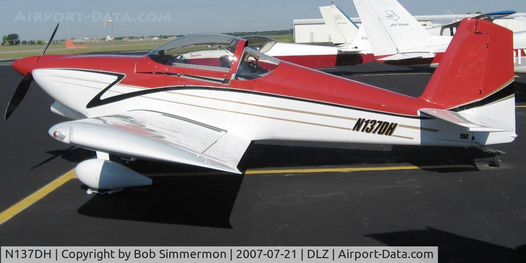 N137DH, 2006 Vans RV-7 C/N 70814, At the Delaware, OH breakfast fly-in
