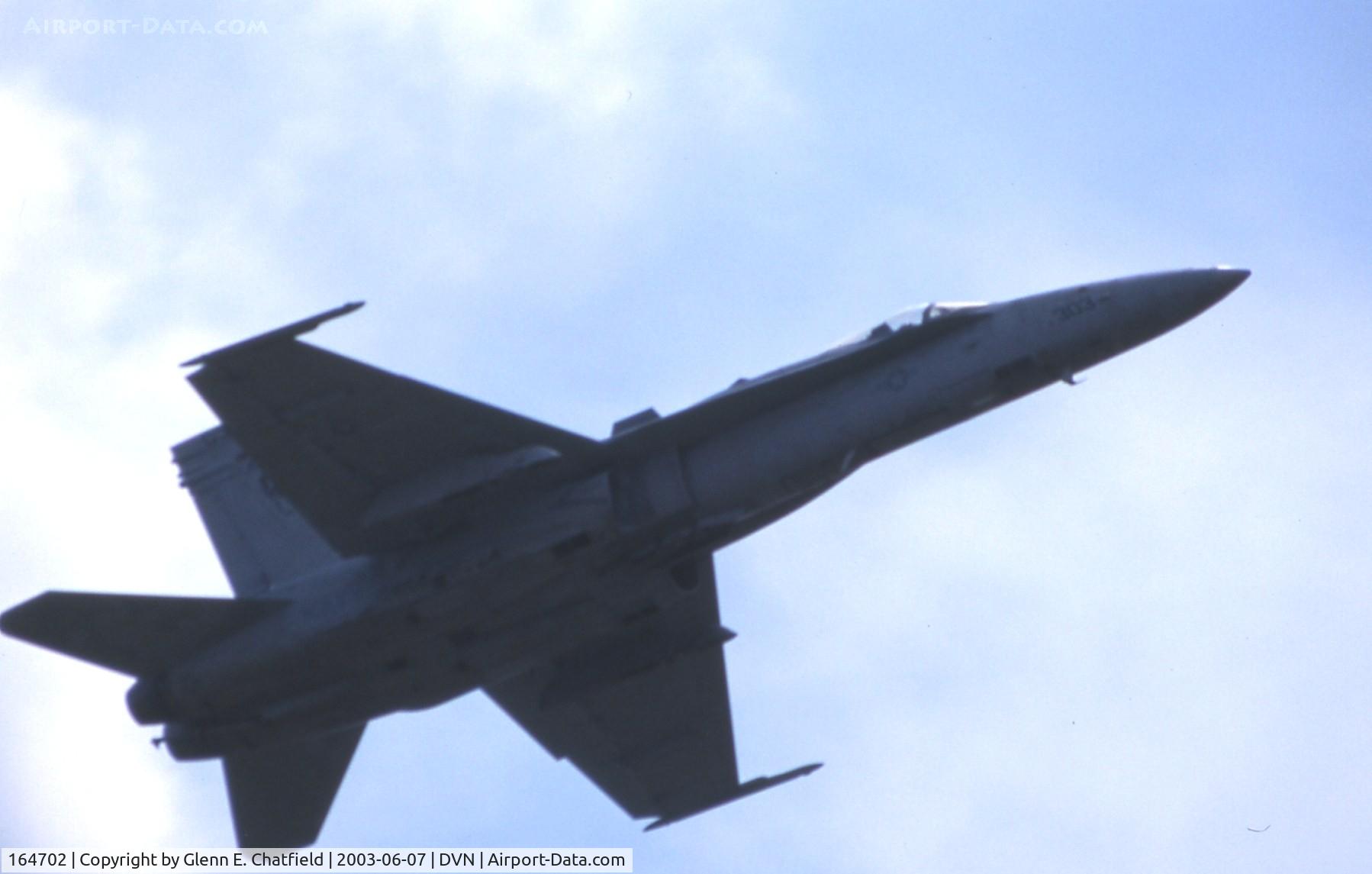 164702, McDonnell Douglas F/A-18D Hornet C/N 1141, F/A-18D at the Quad Cities Air Show