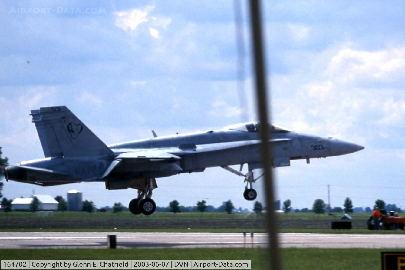 164702, McDonnell Douglas F/A-18D Hornet C/N 1141, F/A-18D at the Quad Cities Air Show
