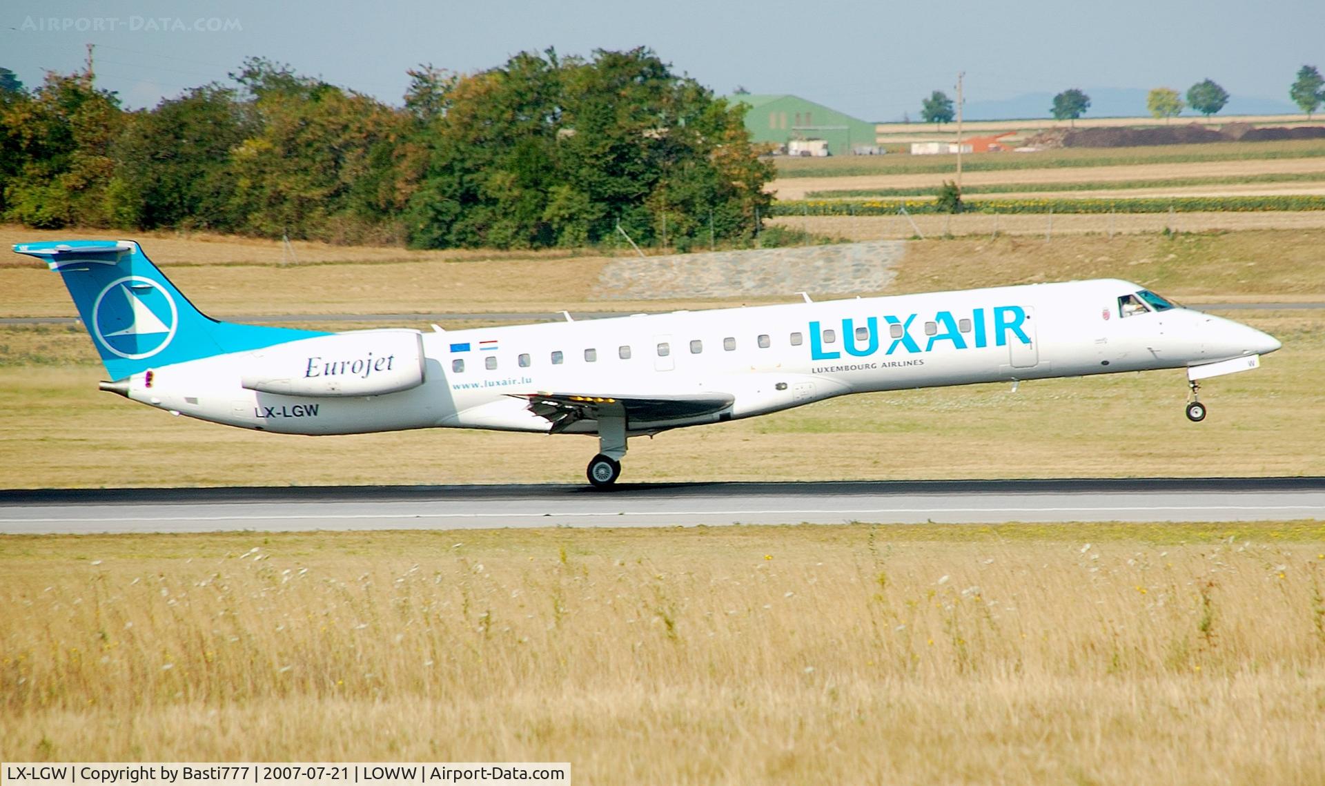 LX-LGW, 1999 Embraer EMB-145LU (ERJ-145LU) C/N 145135, From a little country