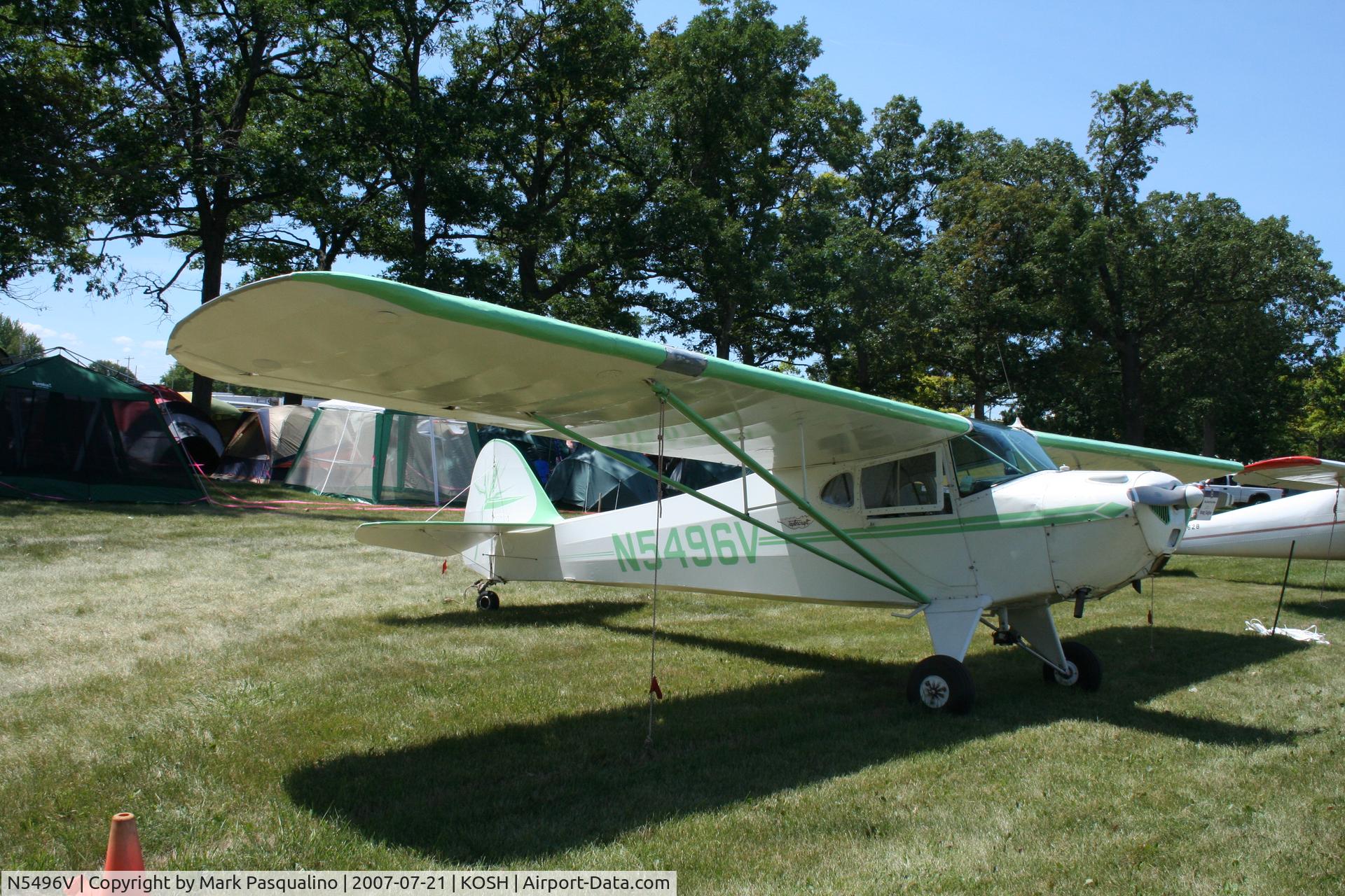 N5496V, Taylorcraft BC-12D Twosome C/N 6505, Taylorcraft BC-12-D