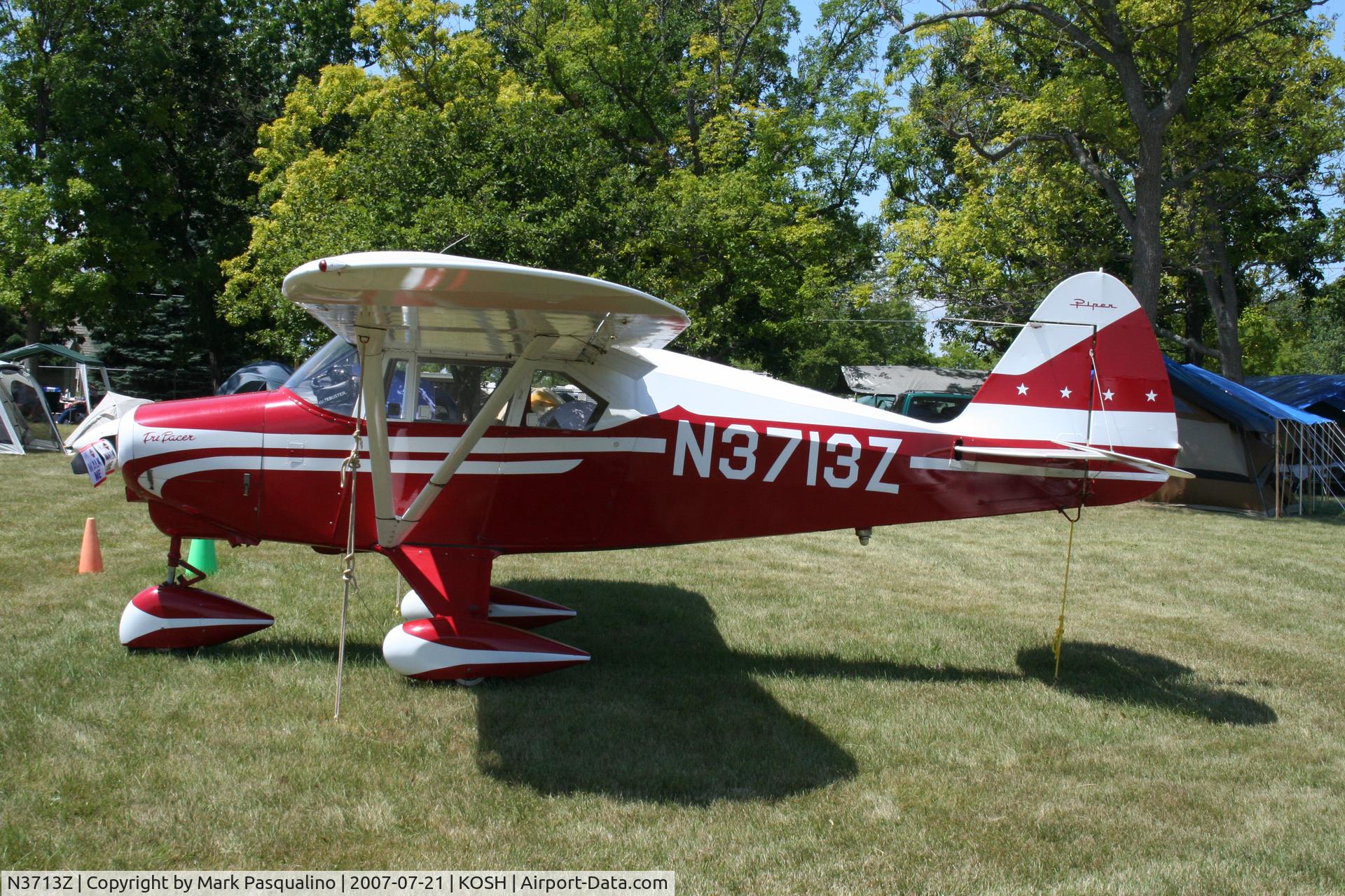 N3713Z, 1960 Piper PA-22-160 Tri Pacer C/N 22-7584, Piper PA-22-160