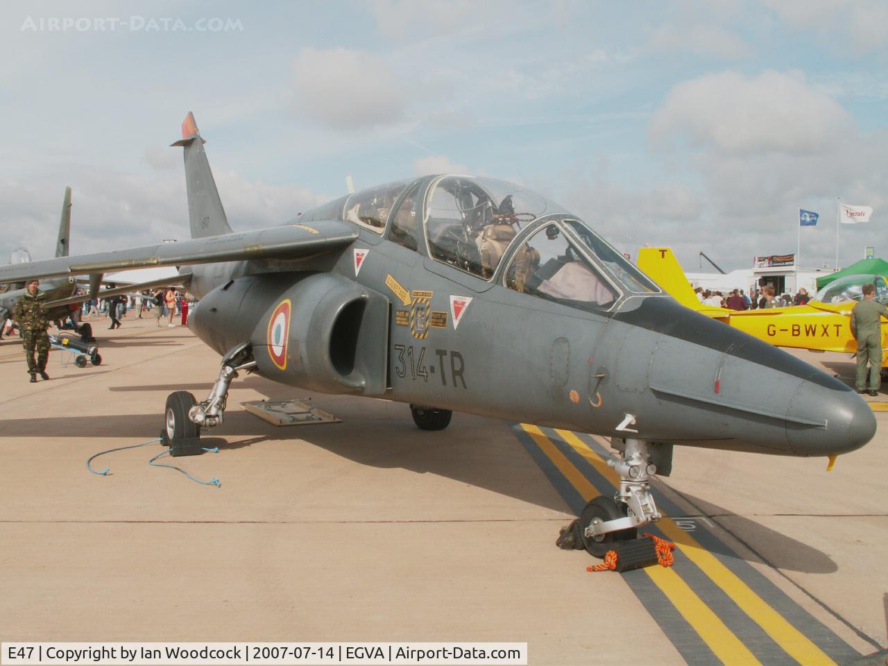 E47, Dassault-Dornier Alpha Jet E C/N E47, Dassault-Breguet-Dornier Alpha Jet/French AF/RIAT Fairford