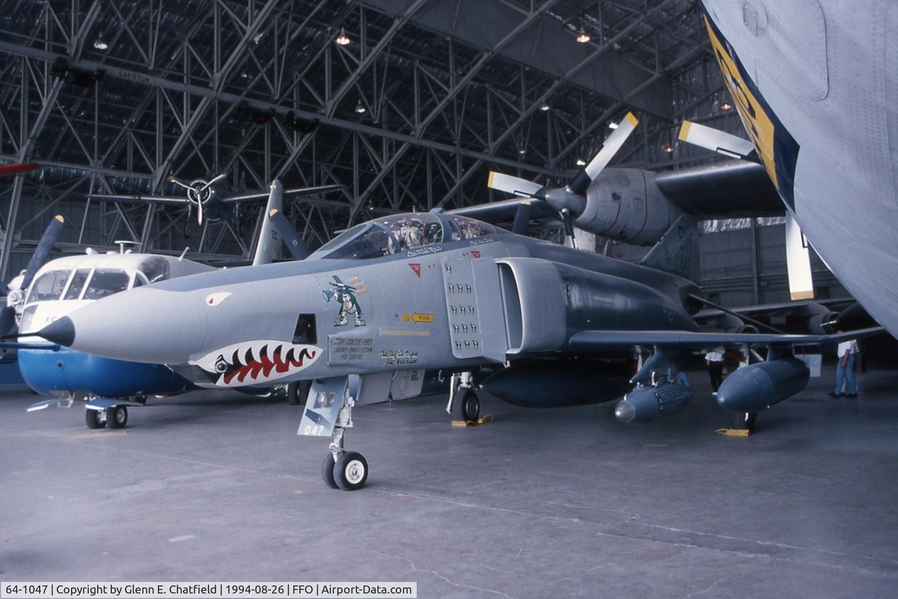 64-1047, 1964 McDonnell RF-4C-22-MC Phantom II C/N 947, RF-4C at the National Museum of the U.S. Air Force.  Flew 172 sorties in Desert Storm/Desert Shield