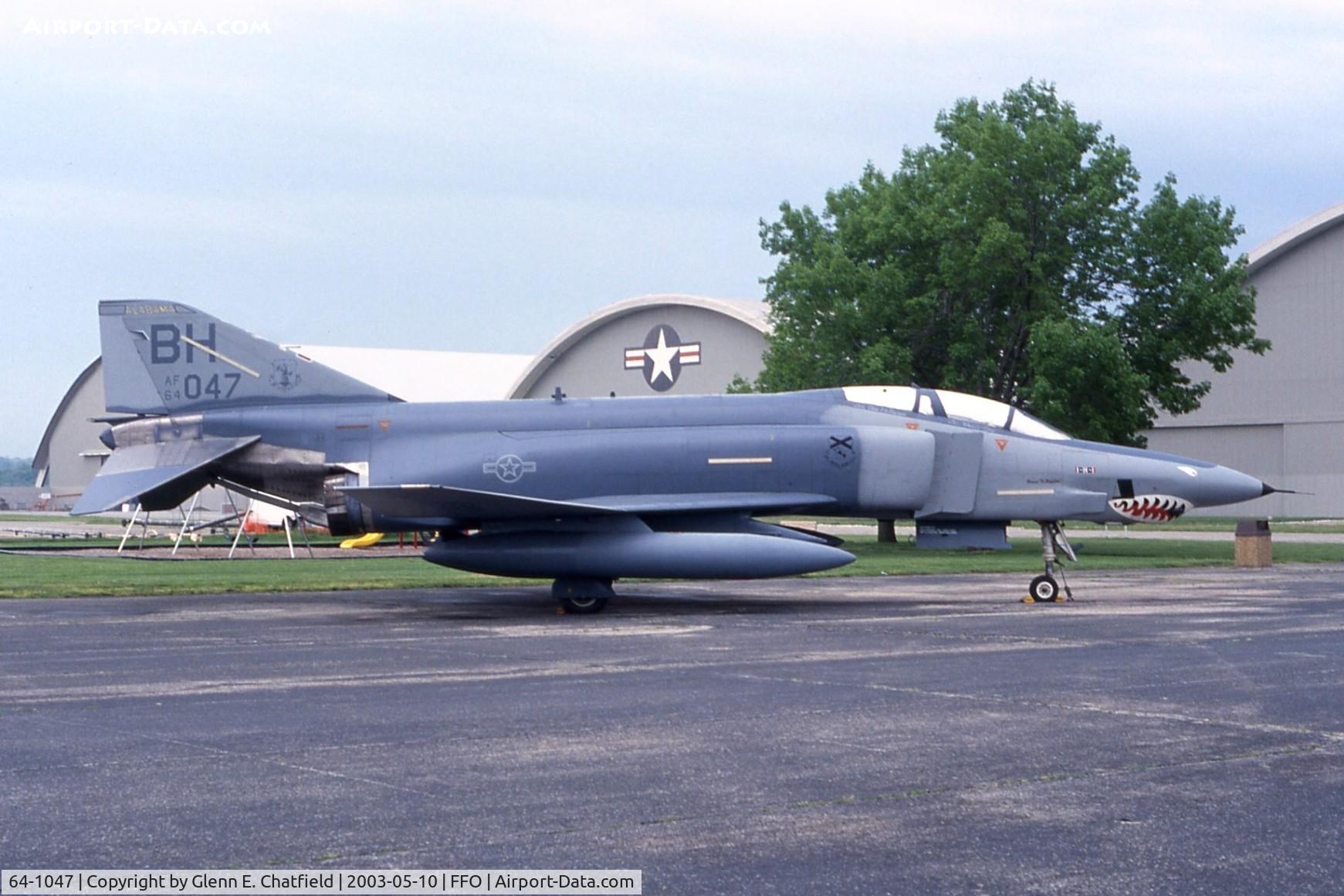 64-1047, 1964 McDonnell RF-4C-22-MC Phantom II C/N 947, RF-4C at the National Museum of the U.S. Air Force.  Flew 172 sorties in Desert Storm/Desert Shield