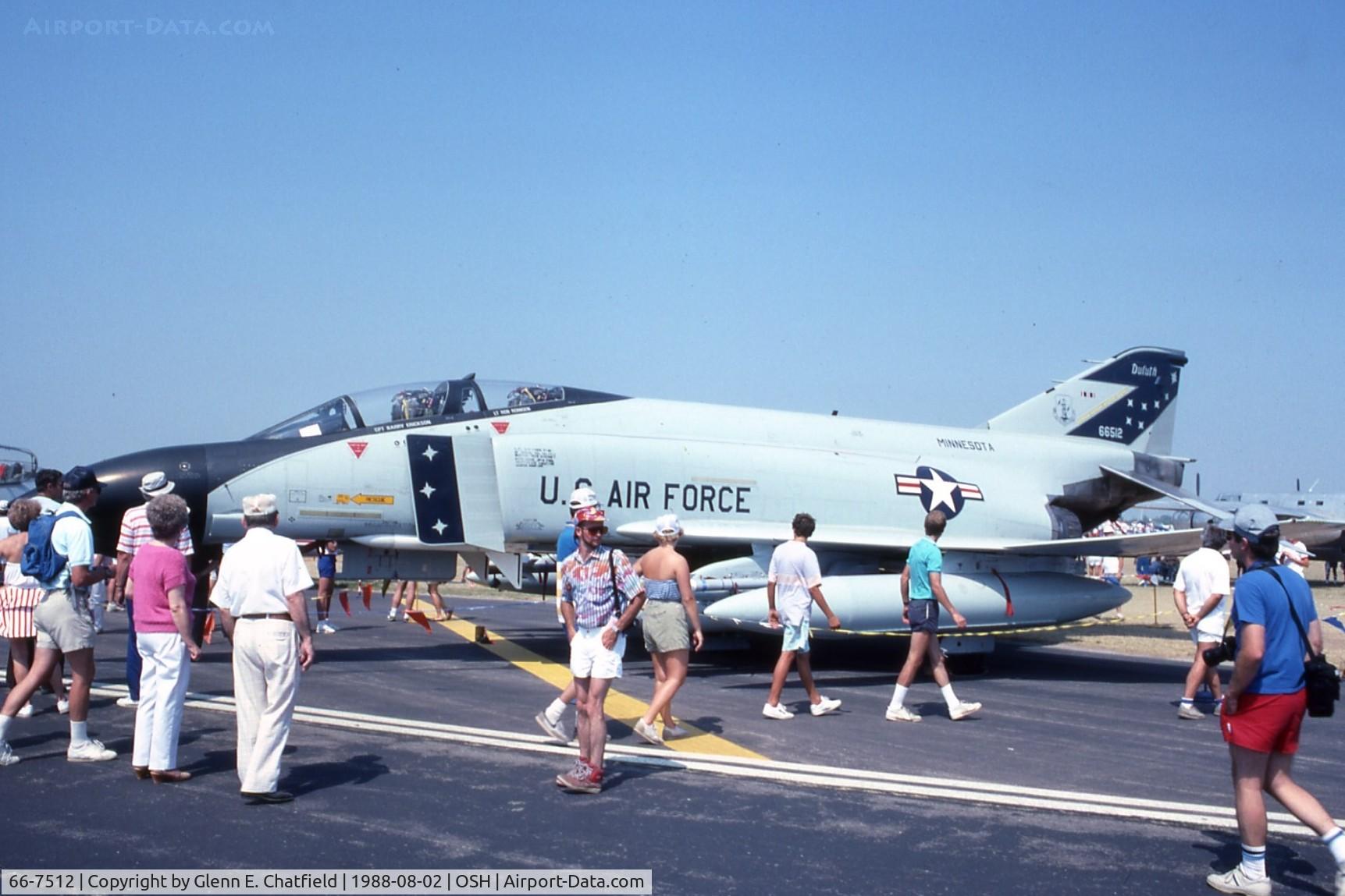 66-7512, 1966 McDonnell F-4D-30-MC Phantom II C/N 2031, F-4D at the EAA Fly In