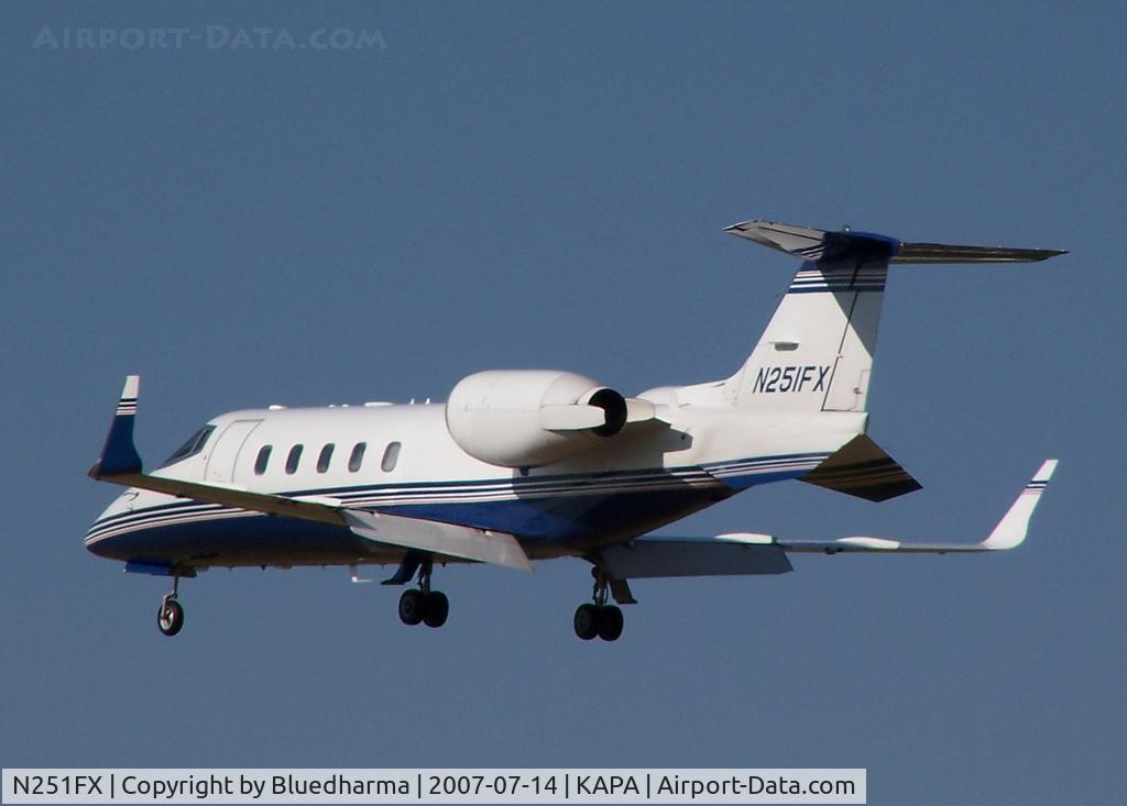 N251FX, 2000 Learjet Inc 60 C/N 60-195, Over the Numbers on 17L.