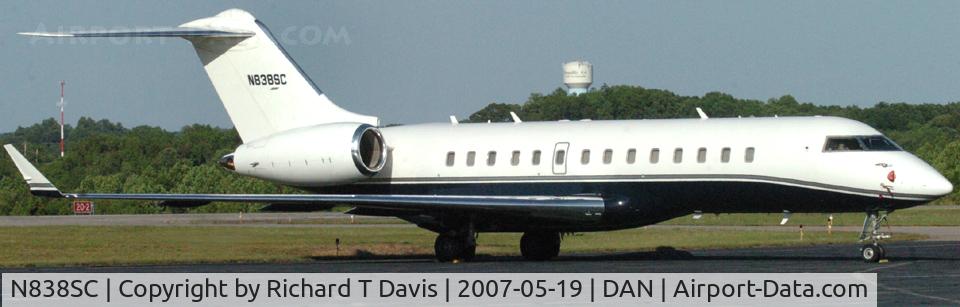 N838SC, 1999 Bombardier BD-700 1A10 Global Express C/N 9035, 1999 Bombardier BD-700-1A10 in Danville Va