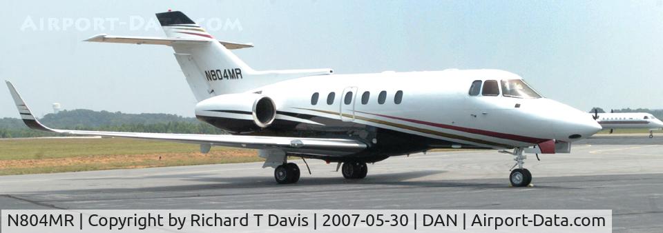N804MR, 1984 British Aerospace BAe.125 Series 800A C/N 258012, 1984 BAE 125 Series 800A in Danville Va.