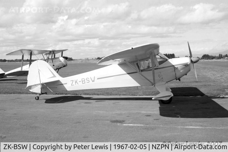 ZK-BSW, Taylorcraft BC12-D C/N 7512, always been a bit of an orphan in NZ