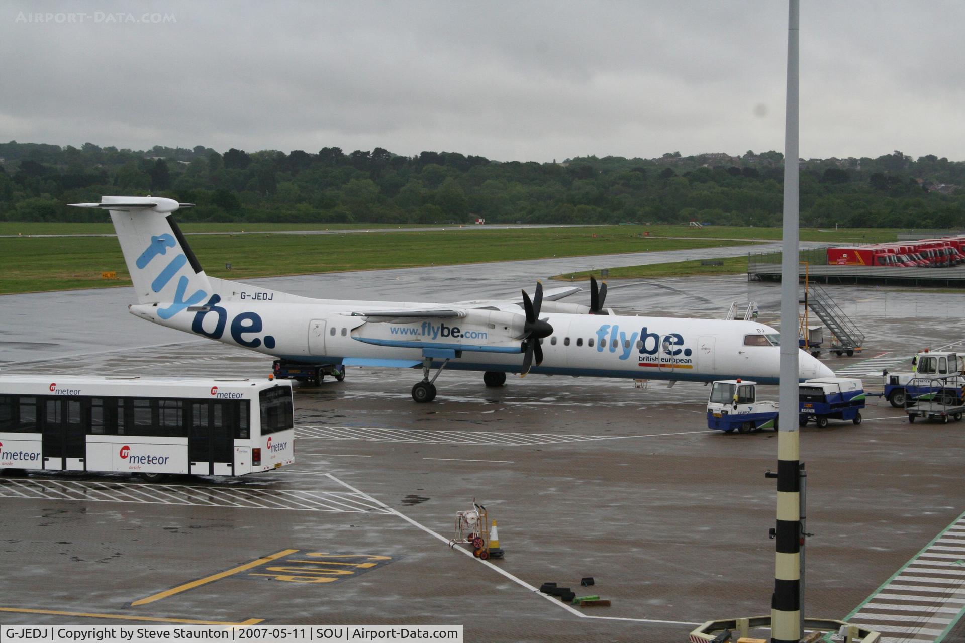 G-JEDJ, 2002 De Havilland Canada DHC-8-402Q Dash 8 C/N 4058, Taken on a stormy evening @ Southampton