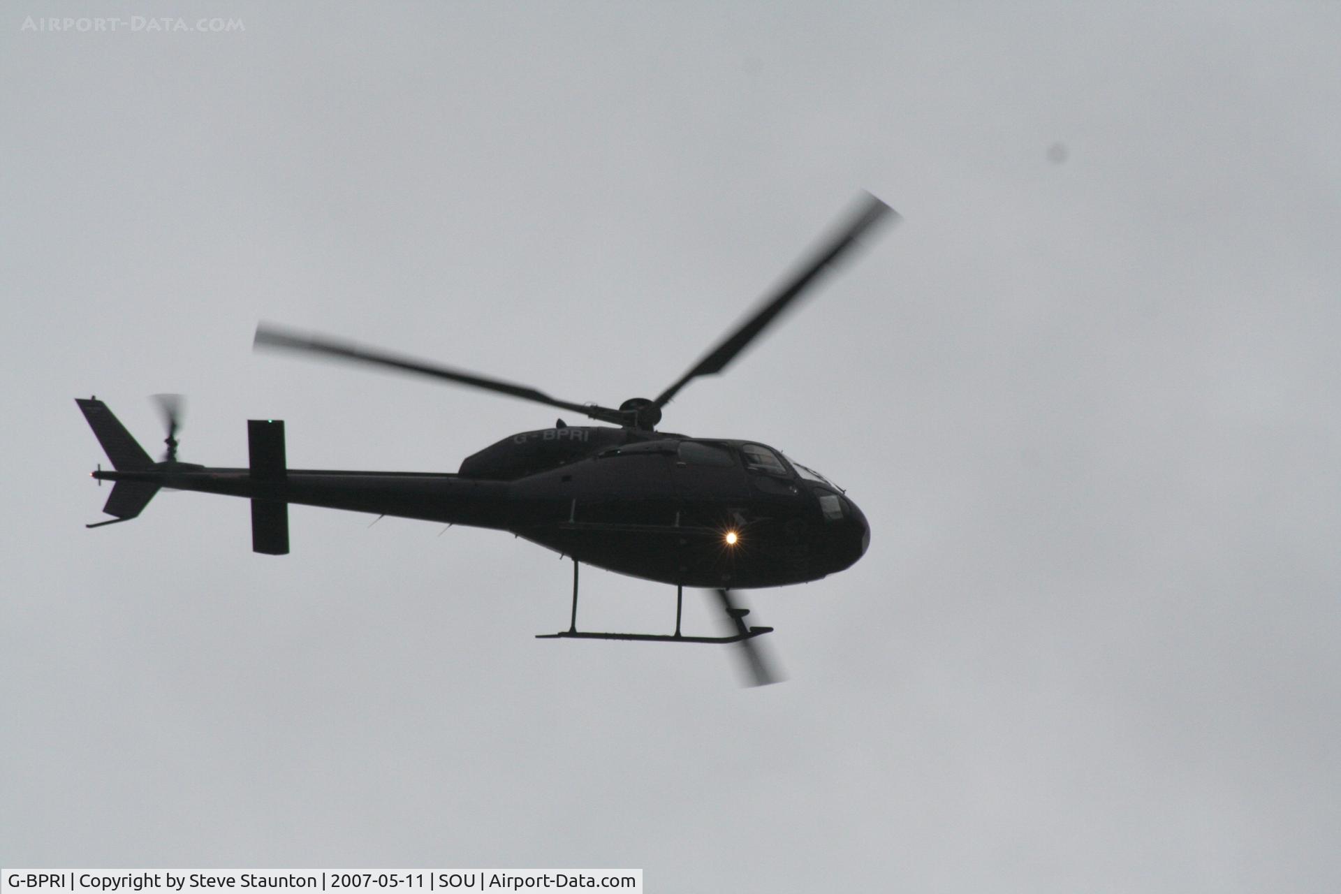 G-BPRI, 1982 Aerospatiale AS-355F-1 Twin Squirrel C/N 5181, Taken on a stormy evening @ Southampton