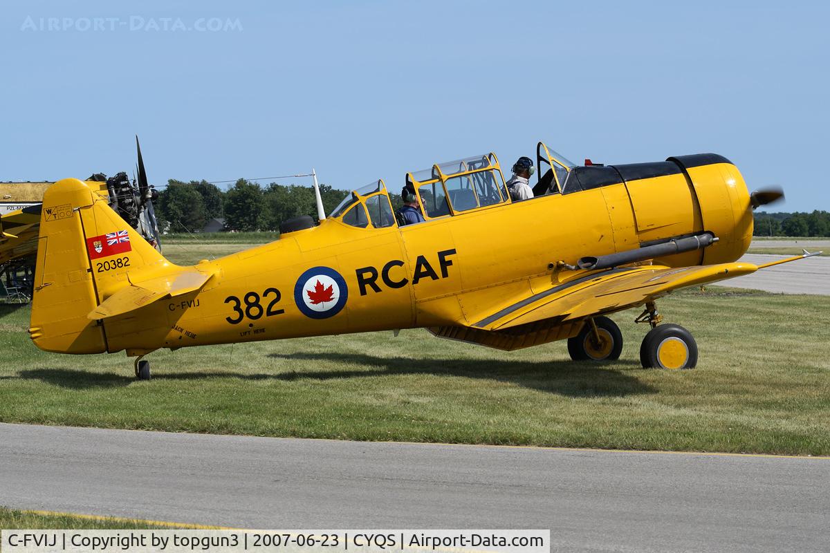 C-FVIJ, 1952 Canadian Car & Foundry T-6 Harvard Mk.4 C/N CCF4-173, Ready for Departure.