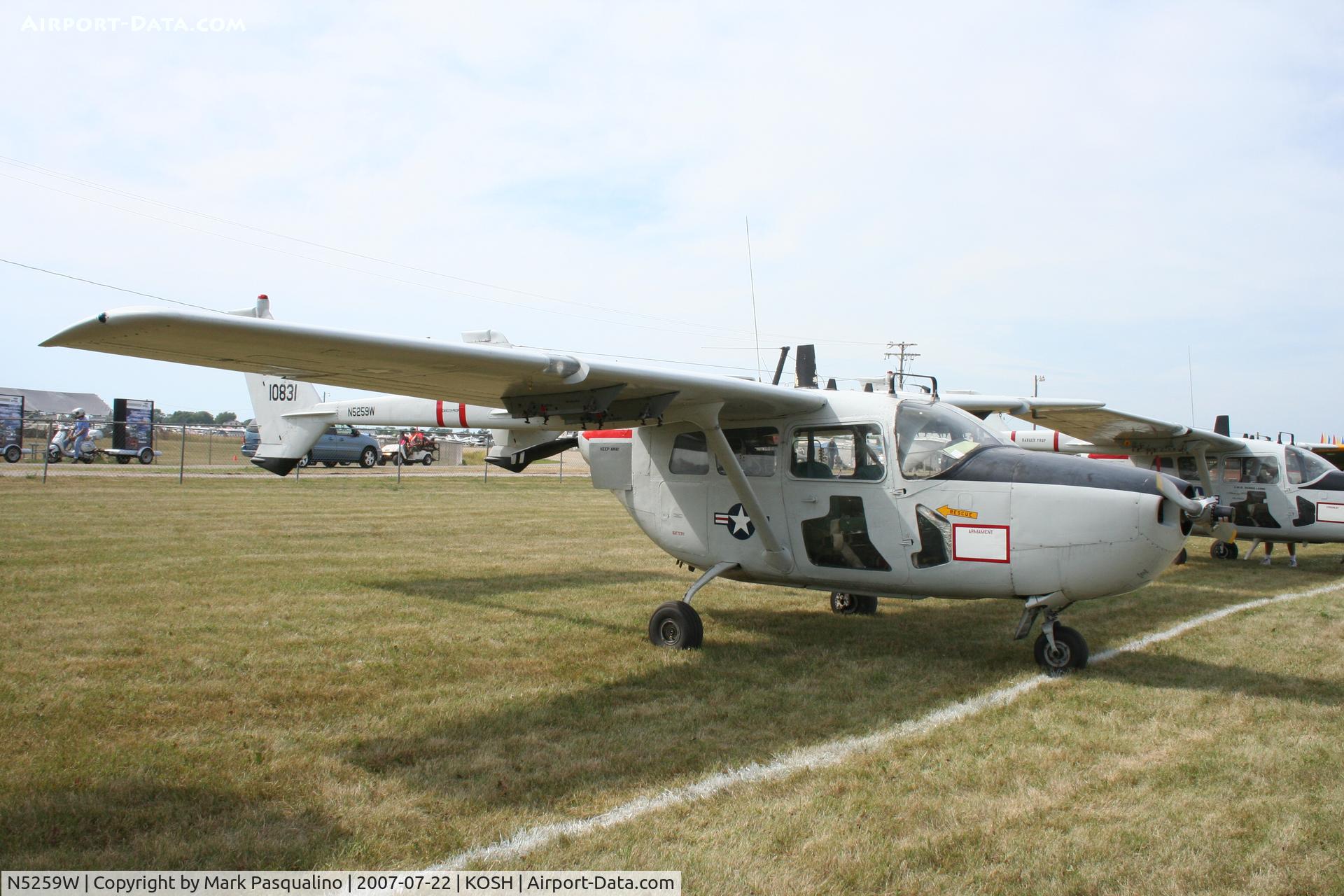 N5259W, 1968 Cessna M337B (O-2A) Super Skymaster C/N 337M-0196 (68-10831), Cessna O-2A
