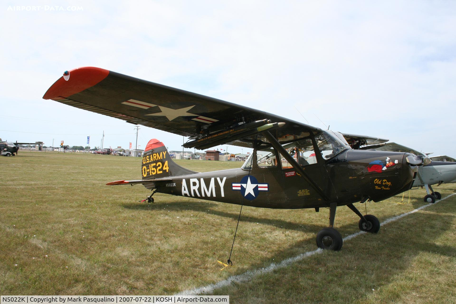 N5022K, 1951 Cessna L-19A Bird Dog C/N 21198, Cessna L-19A