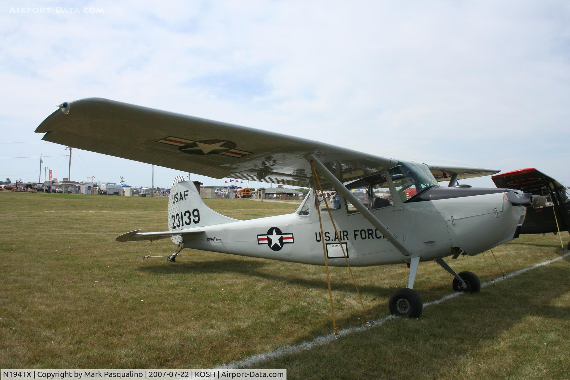 N194TX, 1951 Cessna 0-1A C/N 23139, Cessna O-1A
