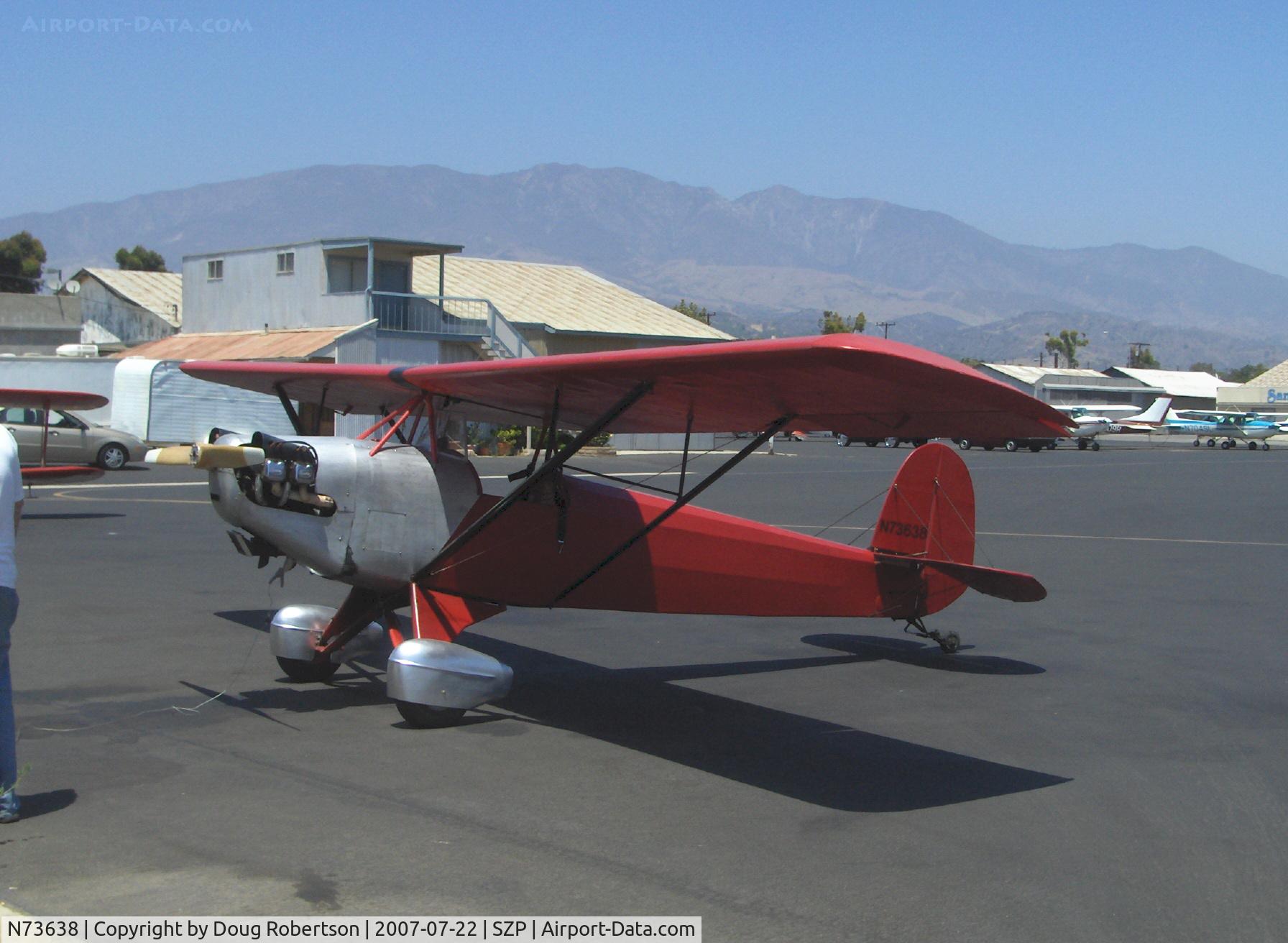 N73638, 1963 Corben Baby Ace Model A C/N 638, 1963 CORBEN BABY ACE A, Franklin 4AC176B 65 Hp, refueling