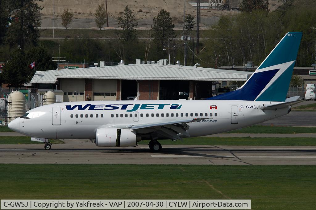 C-GWSJ, 2006 Boeing 737-6CT C/N 34621, Westjet Boeing 737-600