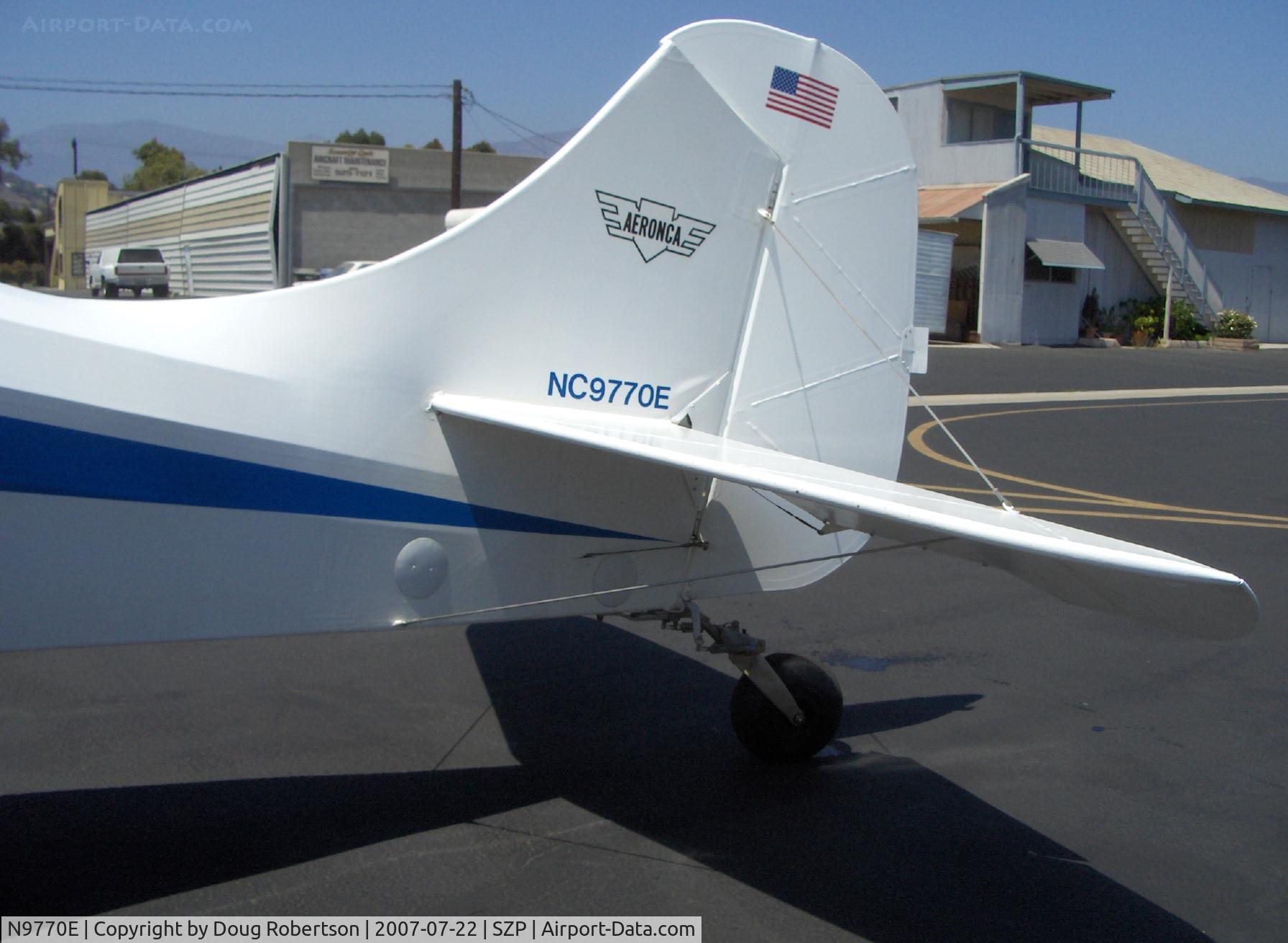 N9770E, 1946 Aeronca 11AC Chief C/N 11AC-1415, 1946 Aeronca 11AC CHIEF, Continental A&C65 65 Hp, 4 psi tundra tires, tundra tailwheel too.