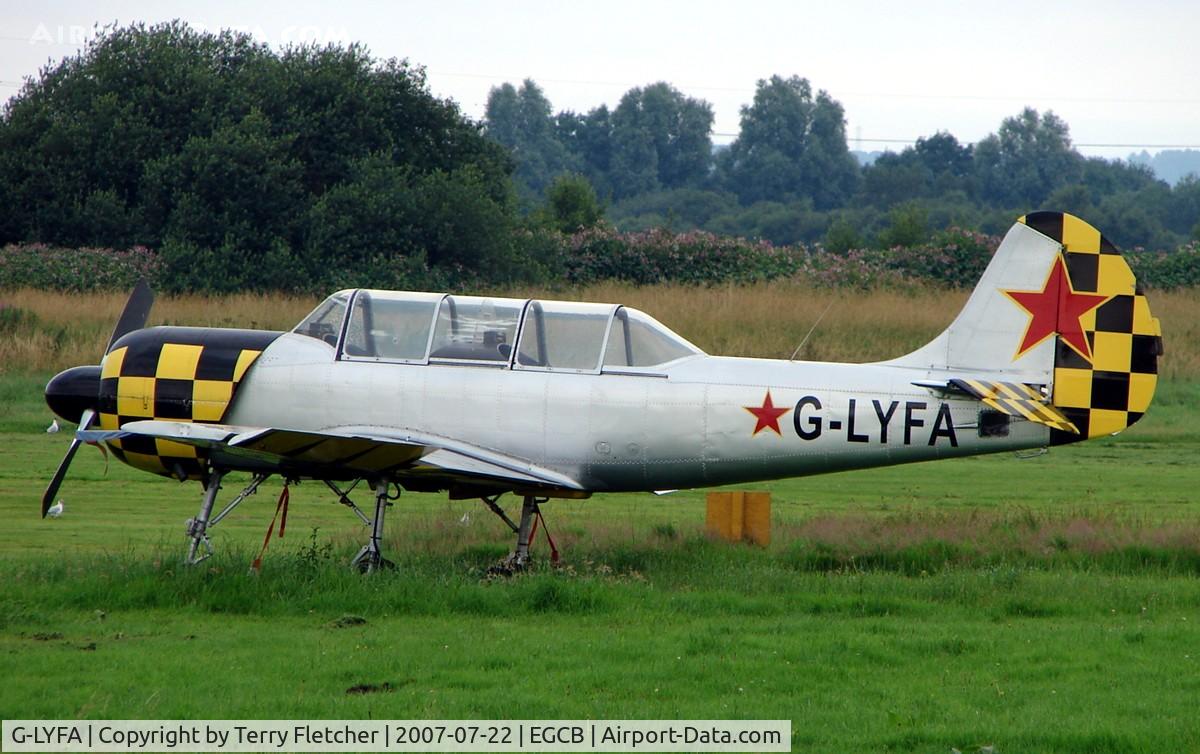G-LYFA, 1982 Yakovlev Yak-52 C/N 822608, Yak 52