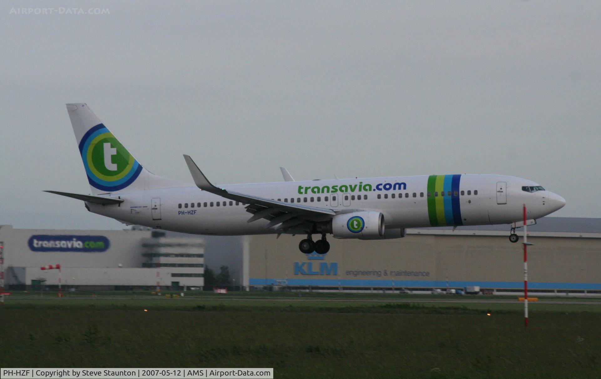 PH-HZF, 1999 Boeing 737-8K2 C/N 28378, Taken on a gloomy evening at Schipol