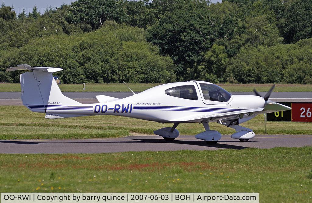 OO-RWI, 2005 Diamond DA-40TDI Diamond Star C/N D4.169, Diamond Star