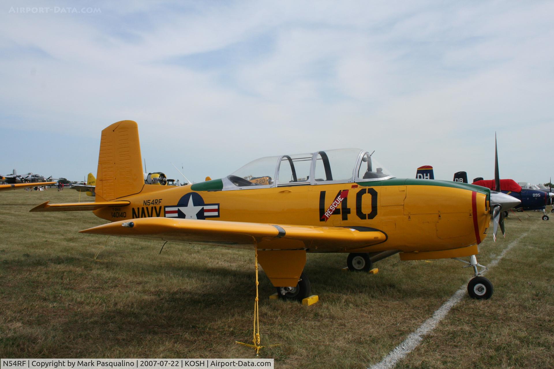 N54RF, 1957 Beech T-34A (A45) Mentor Mentor C/N G-140, Beech T-34A