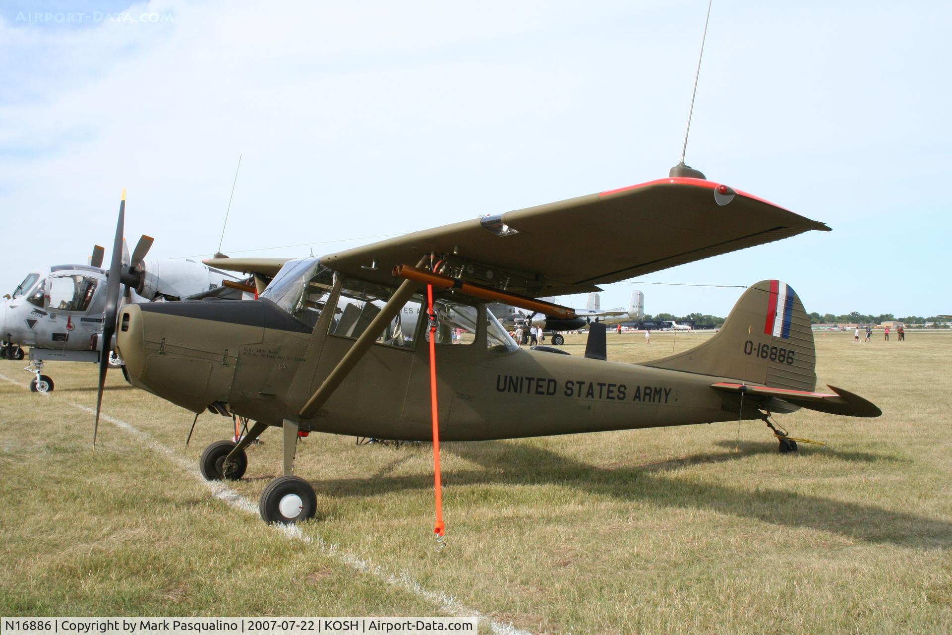 N16886, 1951 Cessna O-1G Bird Dog C/N 22706, Cessna O-1G