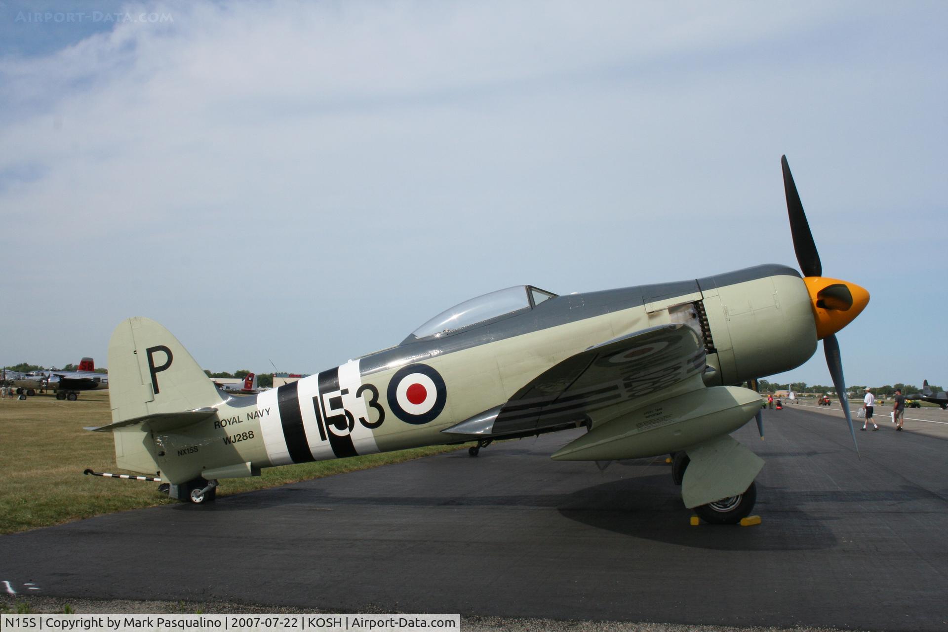 N15S, 1953 Hawker Sea Fury FB.11 C/N 41H/696792, Hawker MK10 Sea Fury